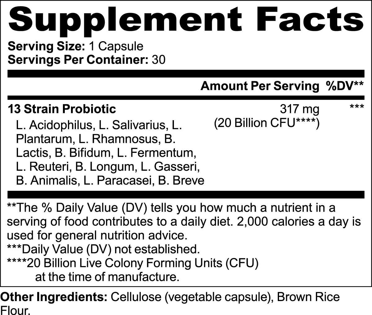 Bios Probiotic 20 Billion CFU - Kodiak Gold Supplements